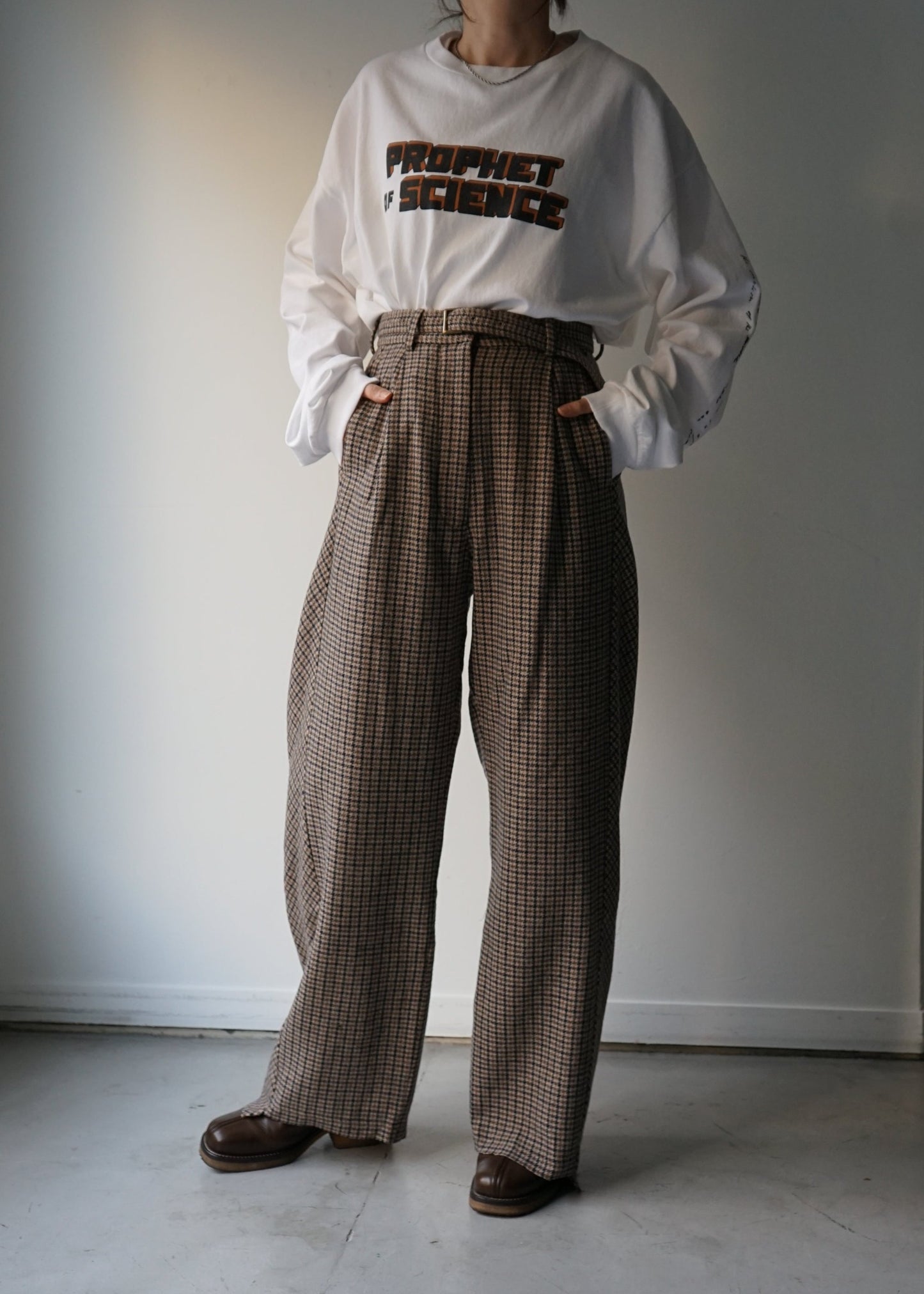 HOUNDSTOOTH 2TACK TROUSERS