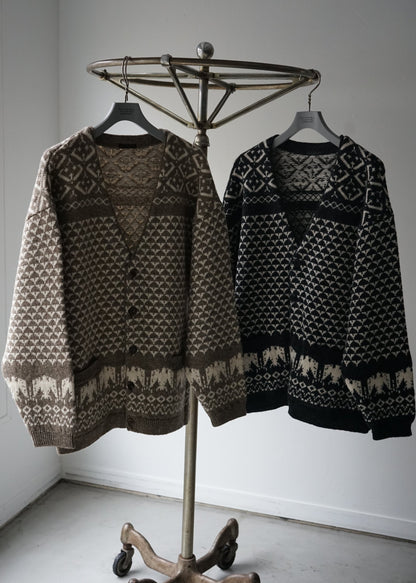 SHETLAND NORDIC CARDIGAN