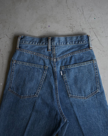 812 HIGH WAIST STRAGHT DENIM SLACKS