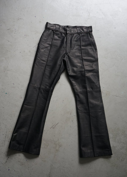 BOOTSCUT LEATHER PANTS