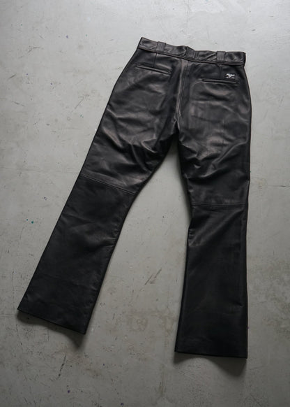 BOOTSCUT LEATHER PANTS