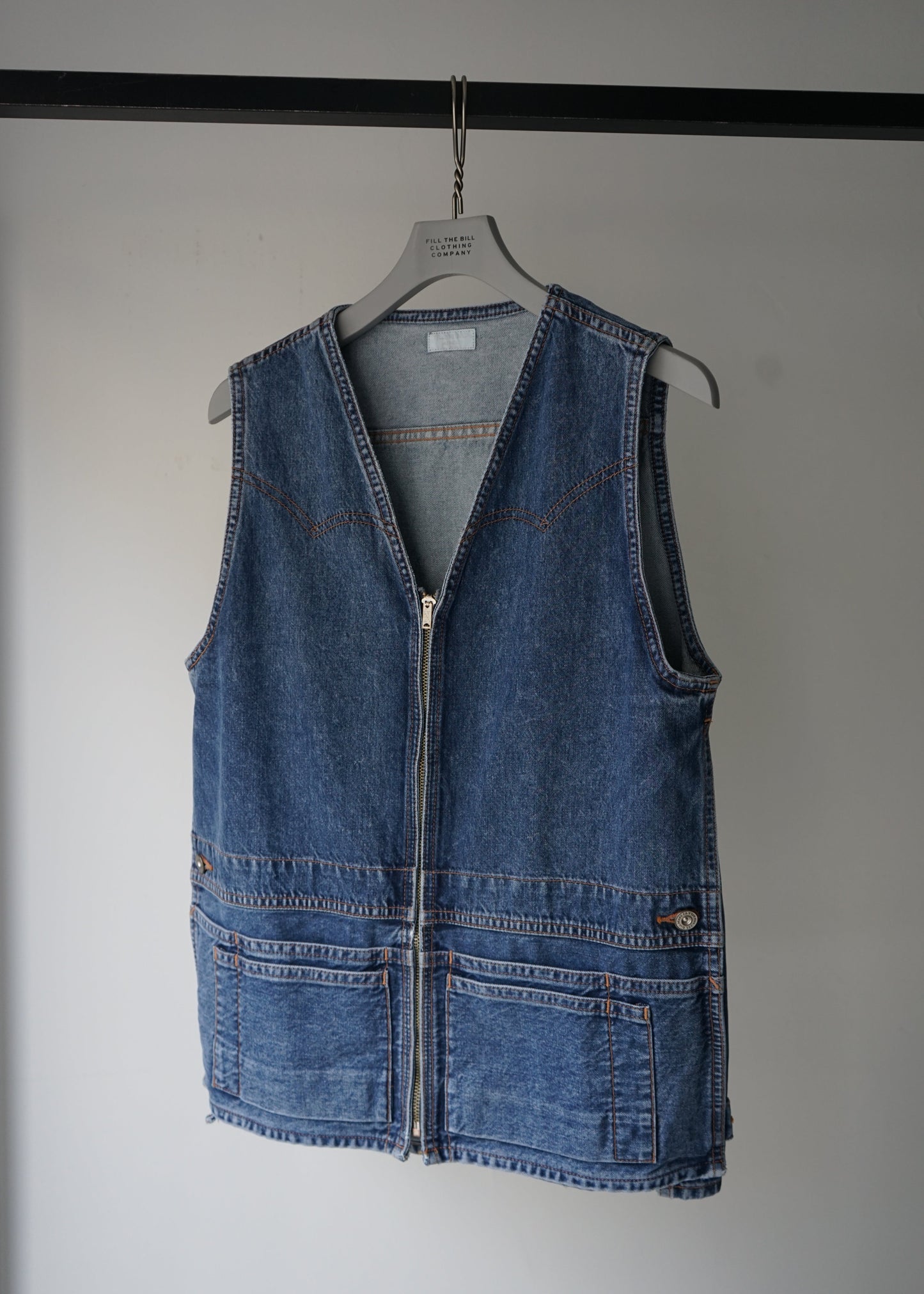 DENIM APRON VEST