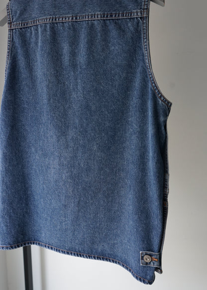 DENIM APRON VEST