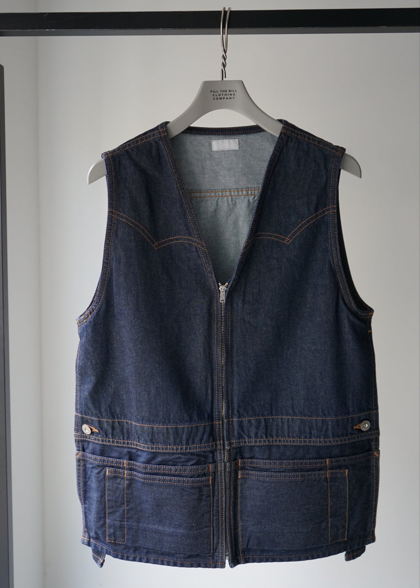 DENIM APRON VEST