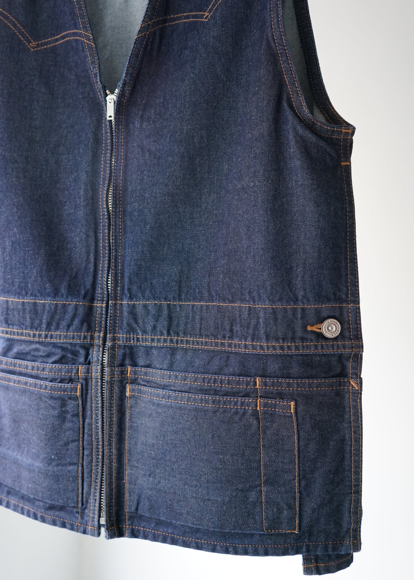 DENIM APRON VEST