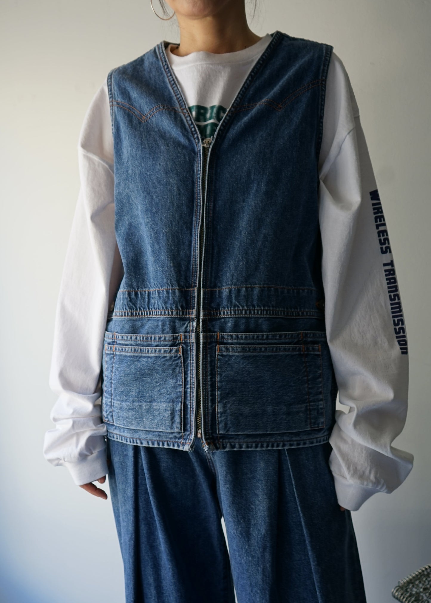 DENIM APRON VEST