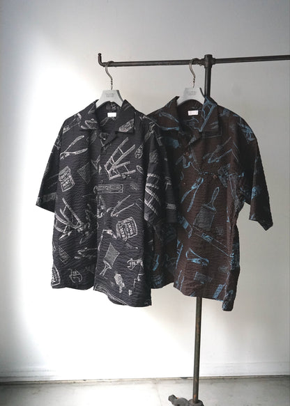 OPEN COLLAR TOOL SHIRT