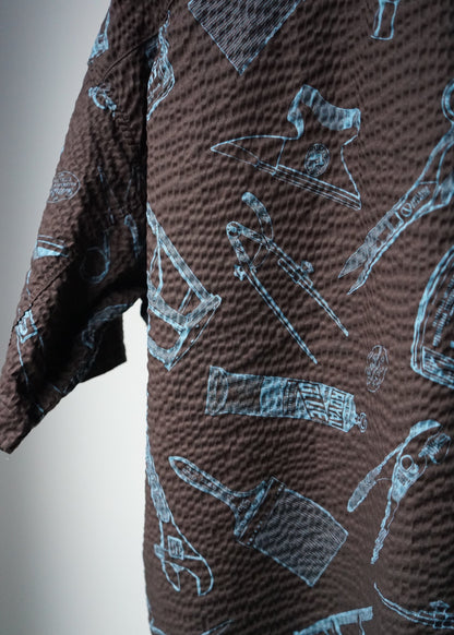 OPEN COLLAR TOOL SHIRT