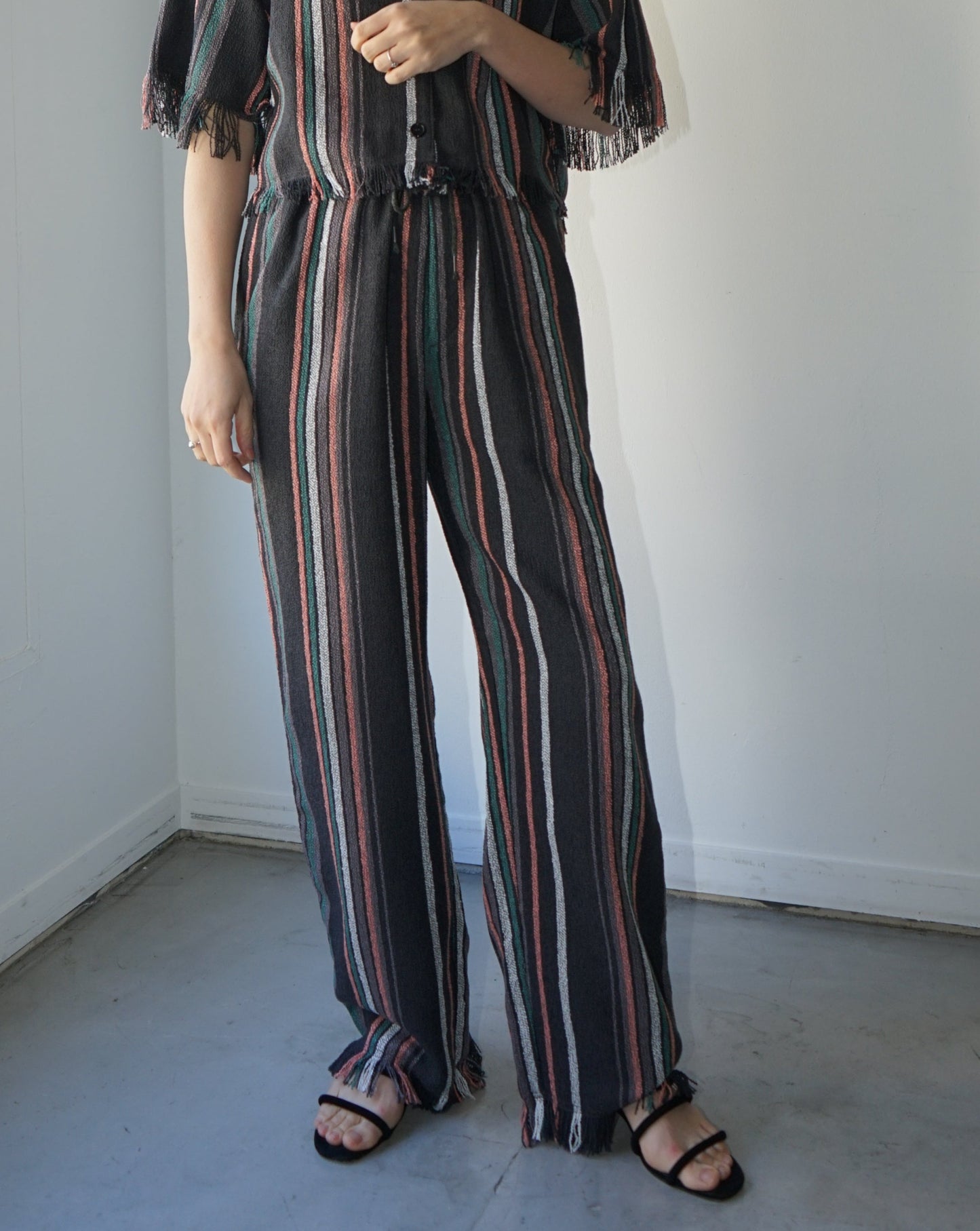 FRINGE WIDE EASY PANTS