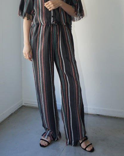 FRINGE WIDE EASY PANTS