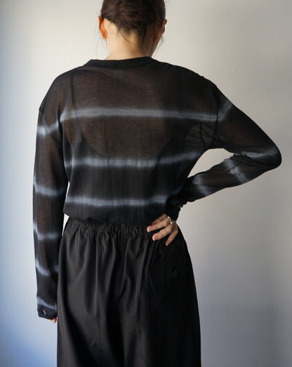 AIRBRUSH SHEER BORDER TEE