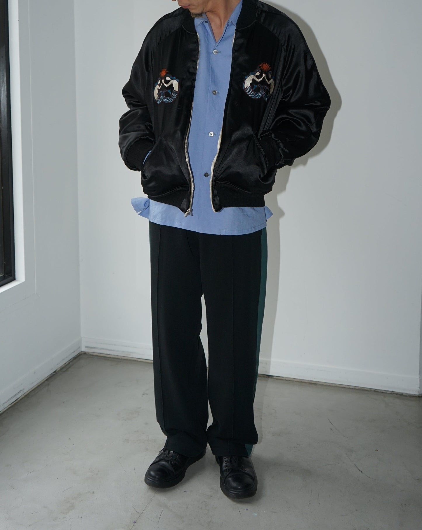 EMBROIDERED SATIN SOUVENIR JACKET