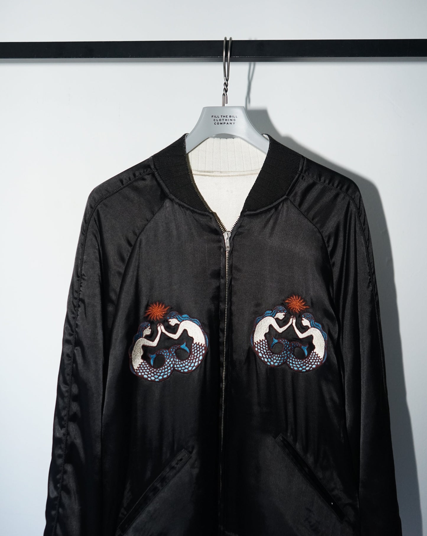 EMBROIDERED SATIN SOUVENIR JACKET