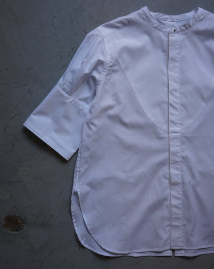 BAND COLLAR SHORT SLEEVE SHIRT