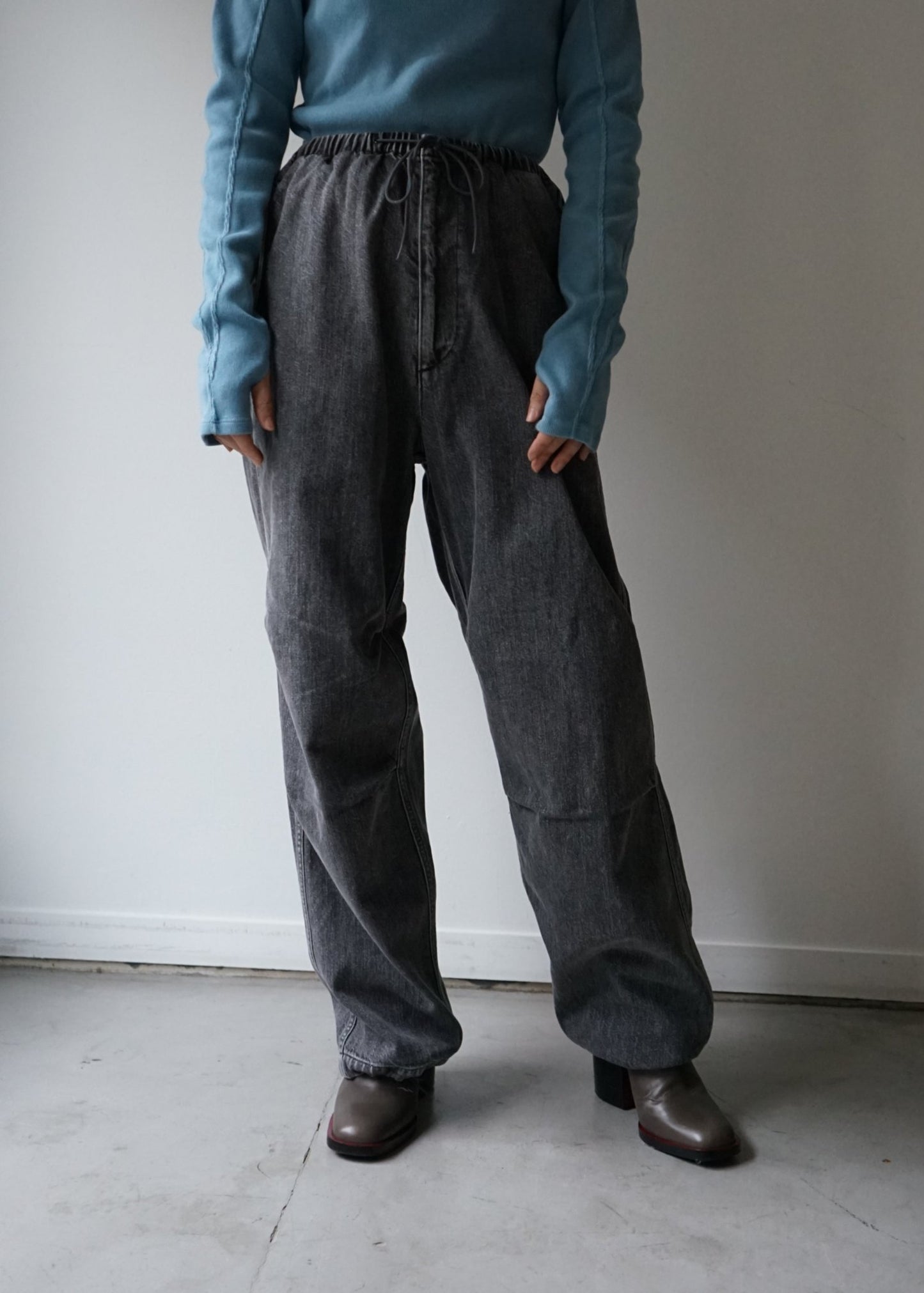 DENIM SNOW PANTS