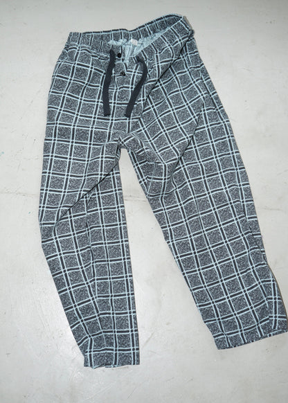 PRINT CHECK FLANNEL EASY PANTS