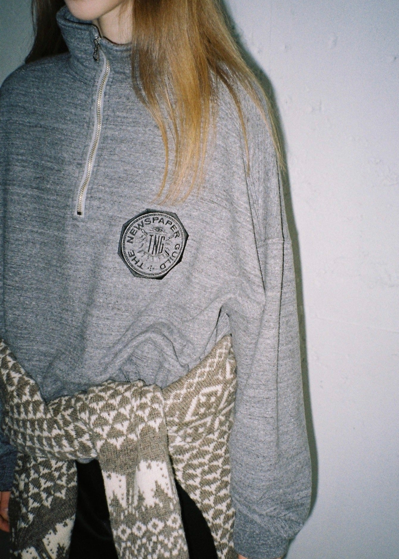 HALF ZIP SWEAT