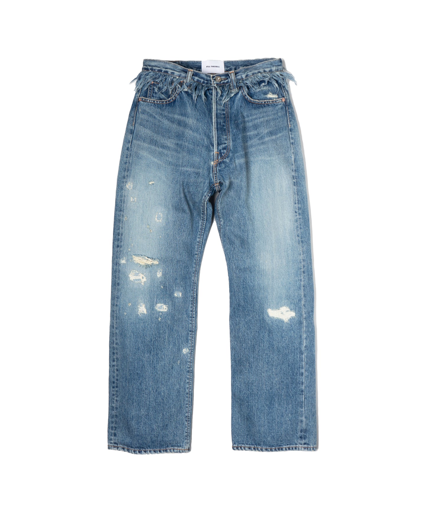 WAIST FRINGE 5POCKET JEANS