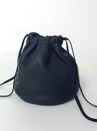 MILITARY LEATHER PURSE (NAVY)