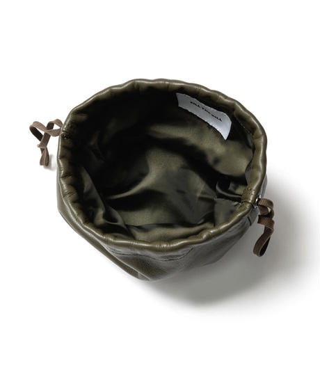 MILITARY LEATHER PURSE (OLIVE)